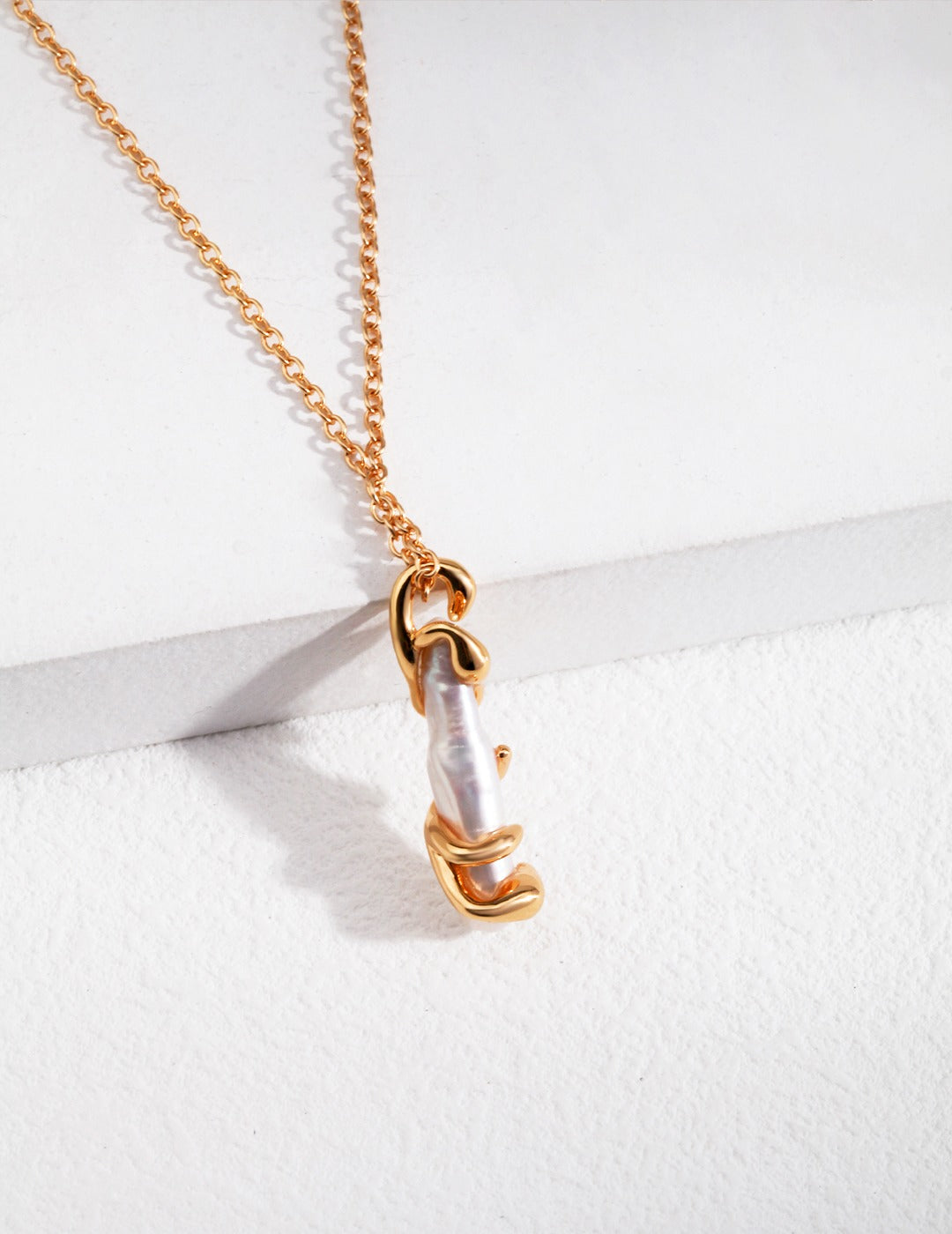 Cosette Baroque Pearl Silver Necklace