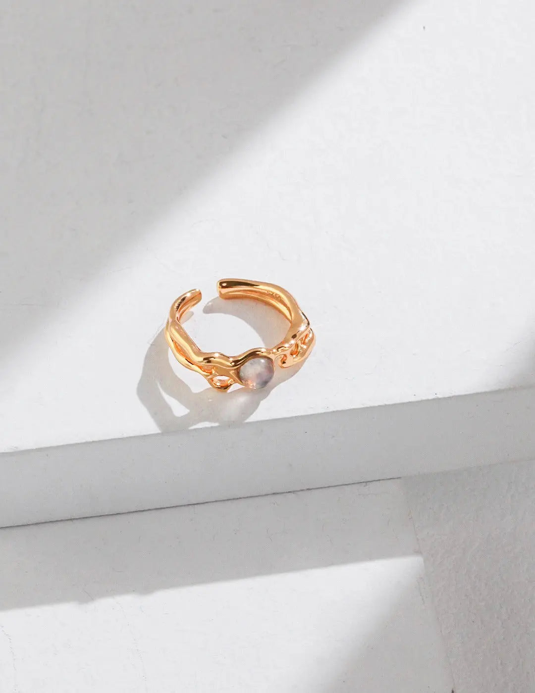 Claudine Moonstone Silver Ring