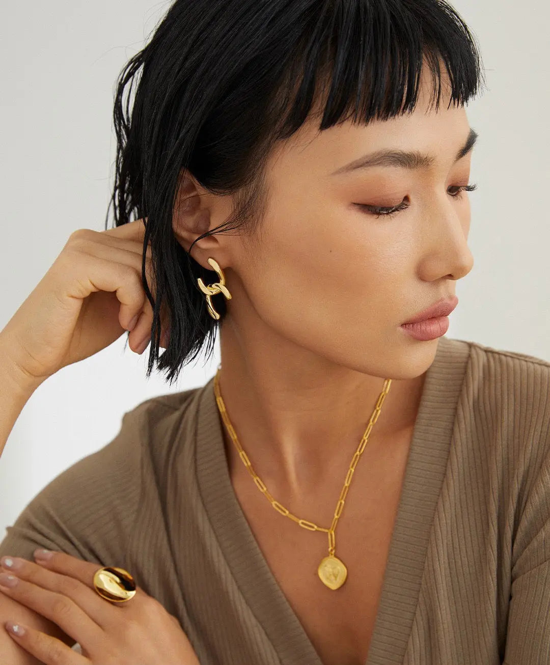 Estelle Geometry Silver Earrings