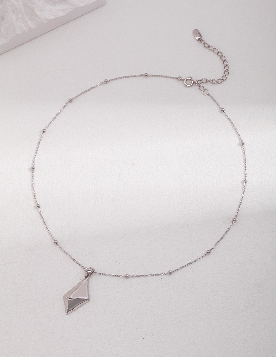 Minimalist pyramid necklace