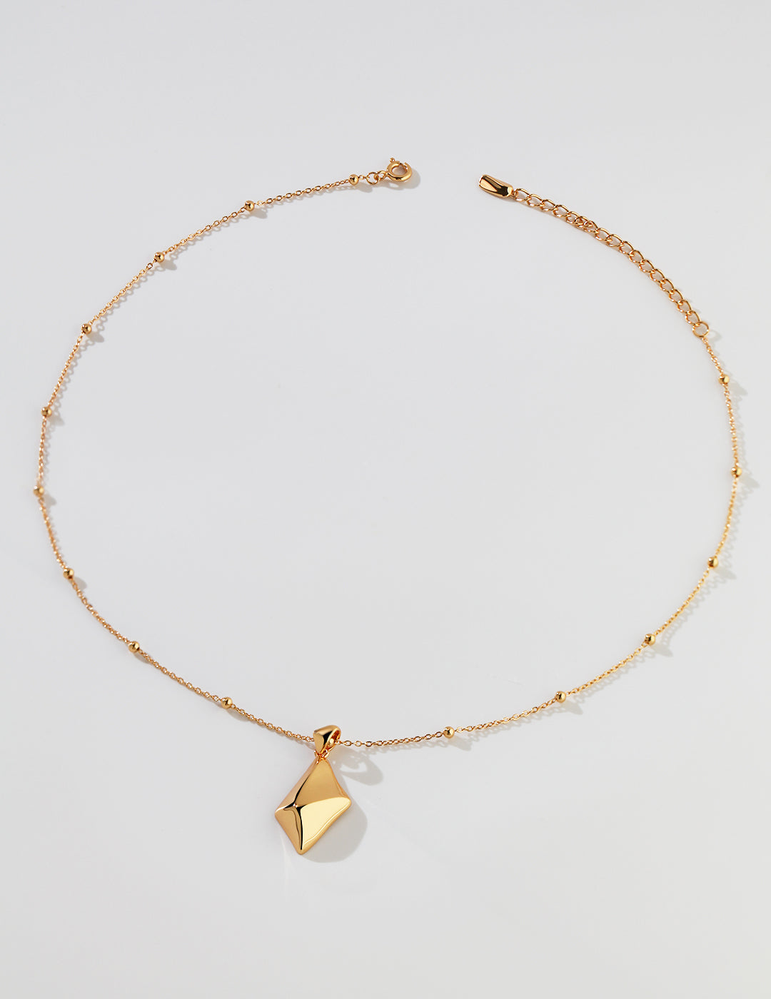 Minimalist pyramid necklace