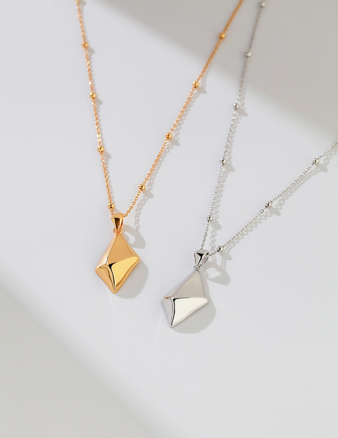 Minimalist pyramid necklace